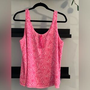 Lilly Pulitzer reversible tank top in hot pink. Size medium.